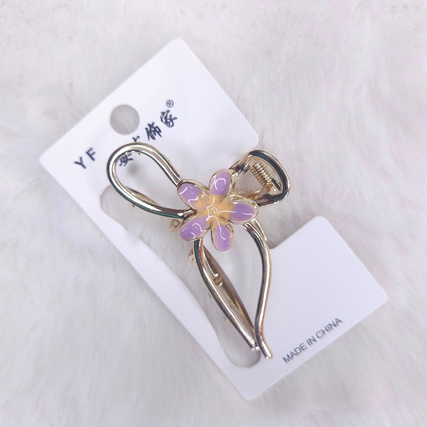 Daisy Bow Metal Hair Claw