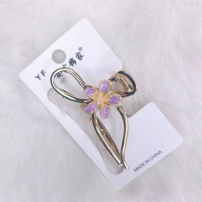 Daisy Bow Metal Hair Claw