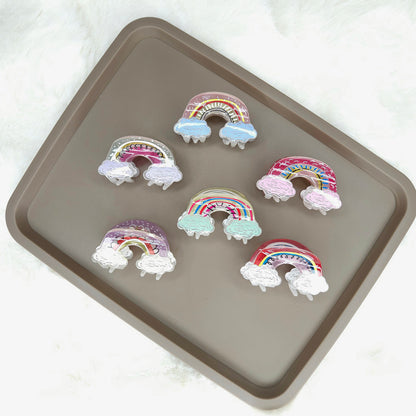 Pastel Glossy Rainbow Hair Claw