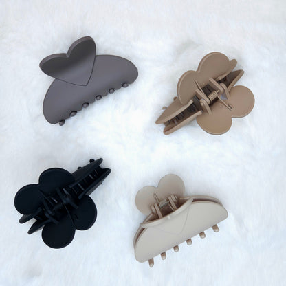 Heart Crescent Hair Claw