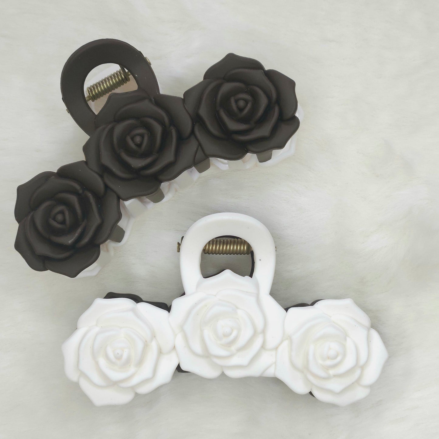 Dual Tone Rose Matte Hair Claw