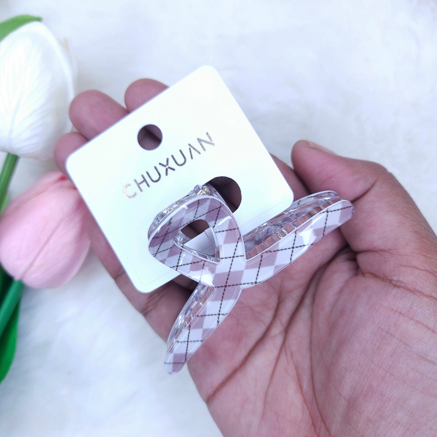 Cocoa Charm Loop Hair Claw