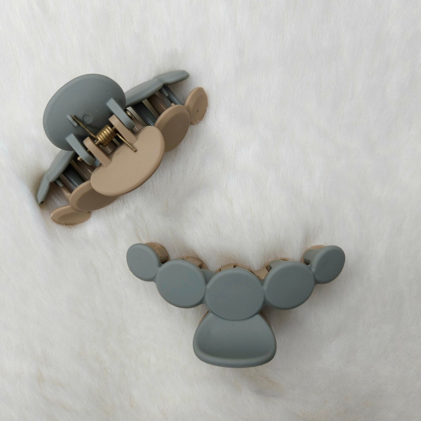 Matte Dual Tone Bubble Hair Claw