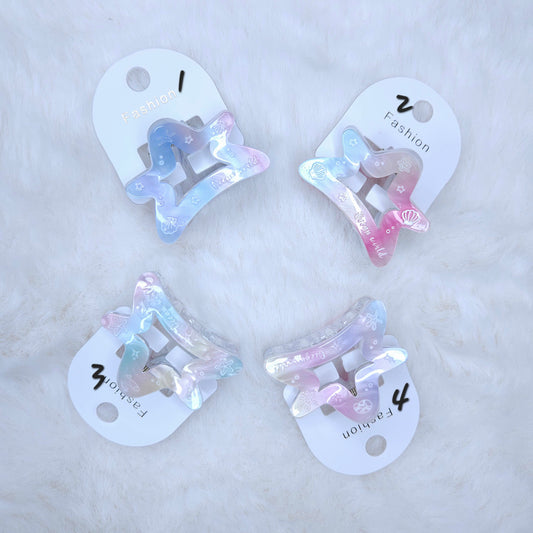 Dreamy Coral Star Hair Claw